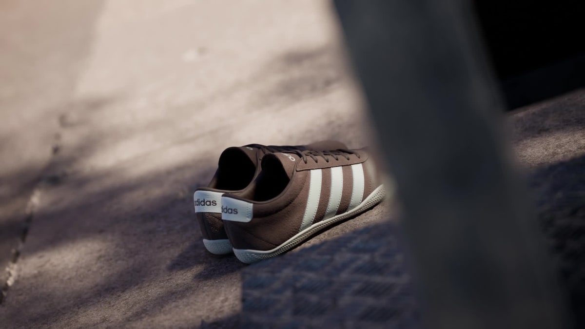 Adidas Women's GRAND COURT LO SHOES - Earth Strata / Off White / Earth Strata - Image 2