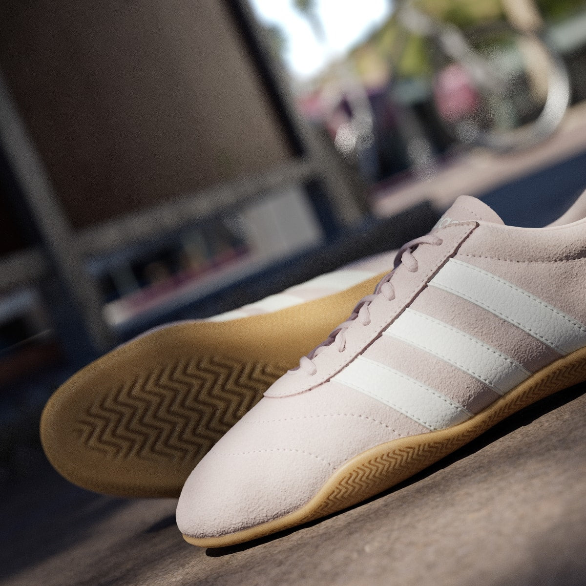 Adidas Women's GRAND COURT LO SHOES - Wonder Quartz / Off White / Gum - Image 10