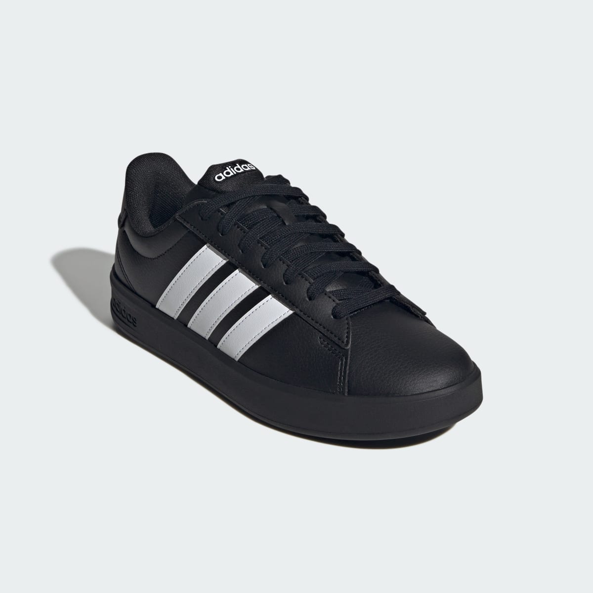 Adidas Women's GRAND COURT SHOES - Core Black / Cloud White / Cloud White - Image 4