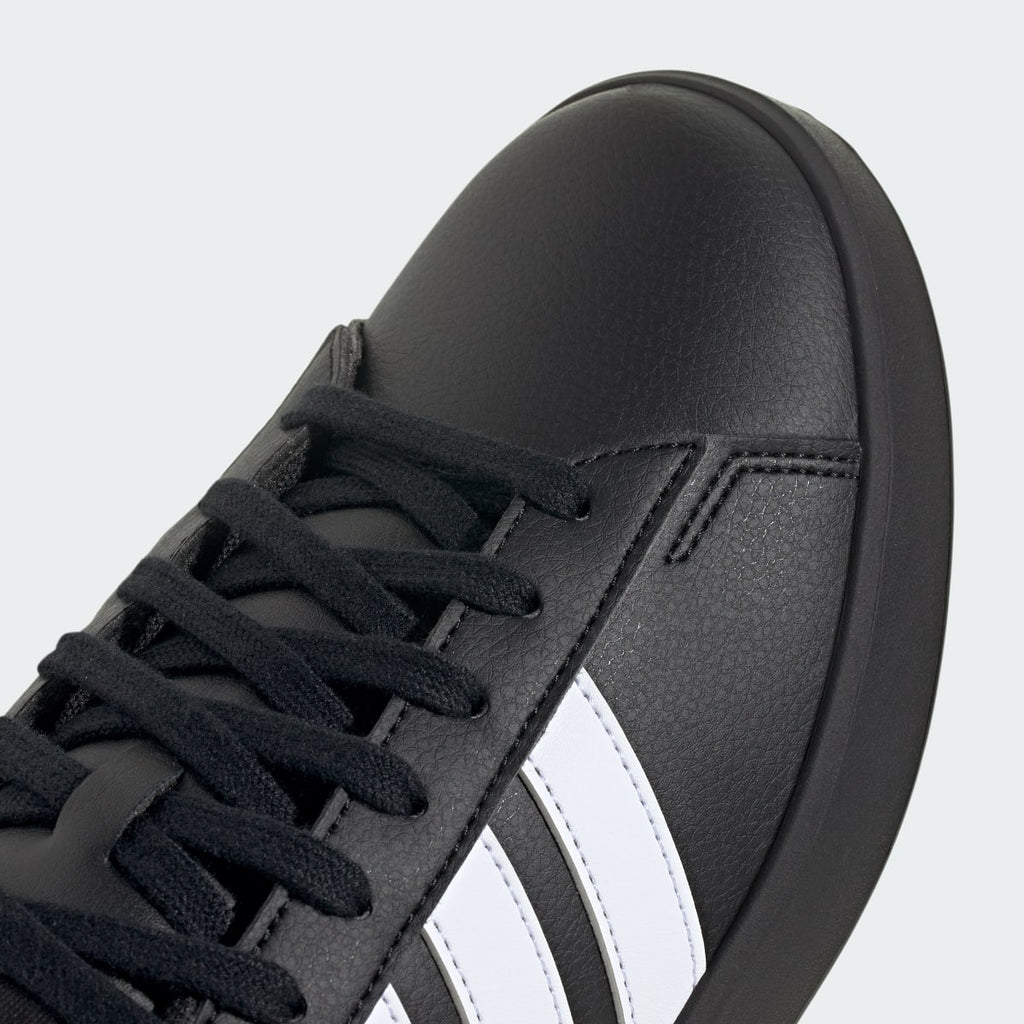 Adidas Women's GRAND COURT SHOES - Core Black / Cloud White / Cloud White - Image 7