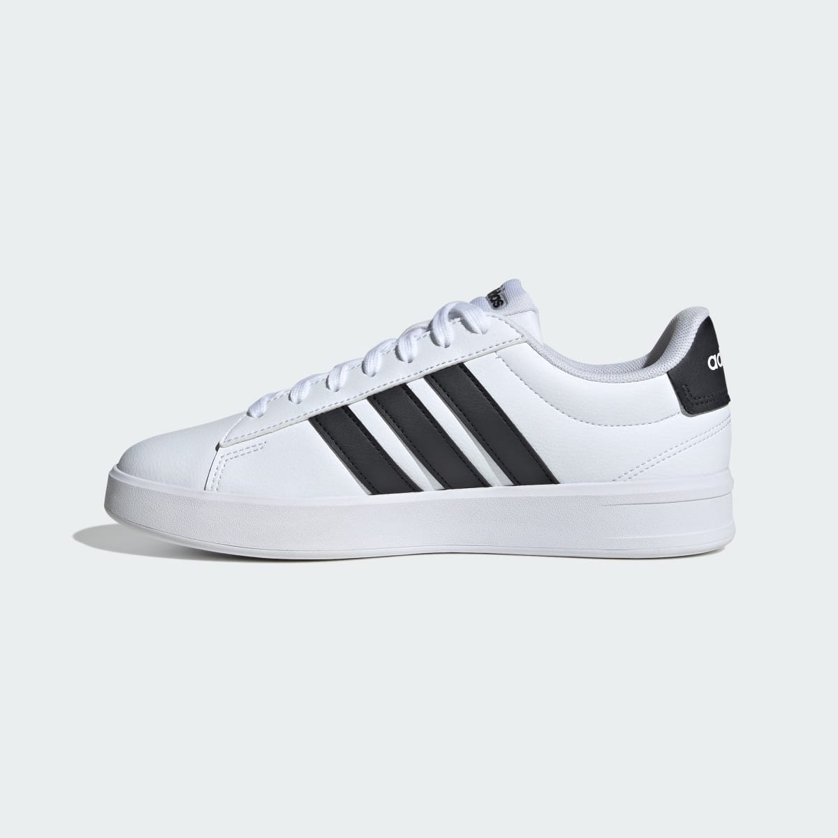 Adidas Women's GRAND COURT SHOES - Cloud White / Core Black / Cloud White - Image 6