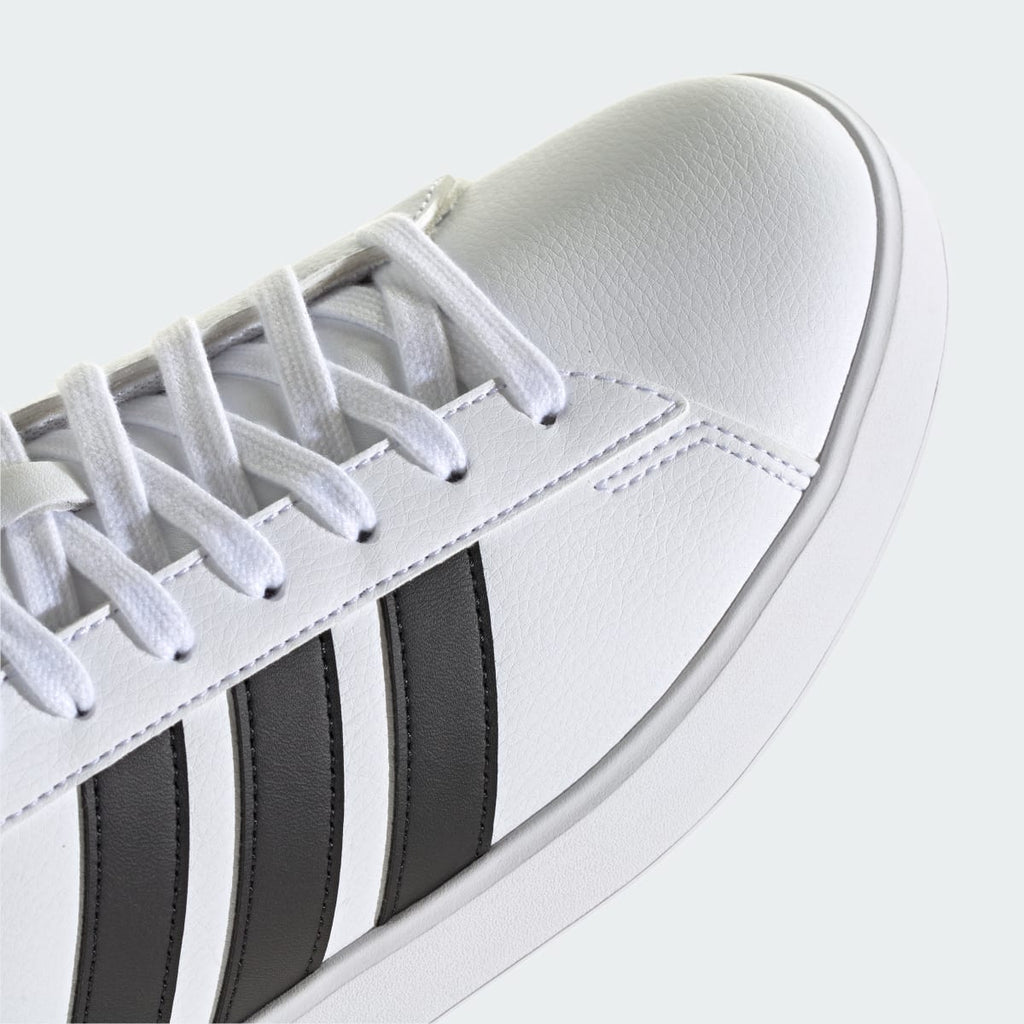 Adidas Women's GRAND COURT SHOES - Cloud White / Core Black / Cloud White - Image 8