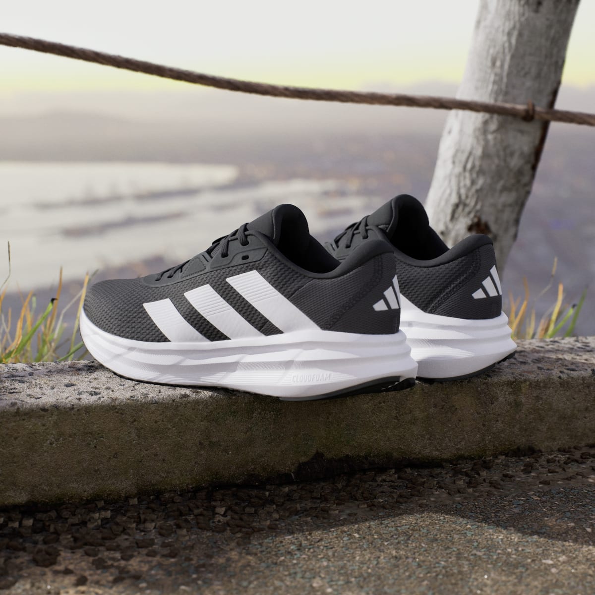 Adidas Men's Galaxy 7 Running Shoes - Core Black / Cloud White / Carbon - Image 6