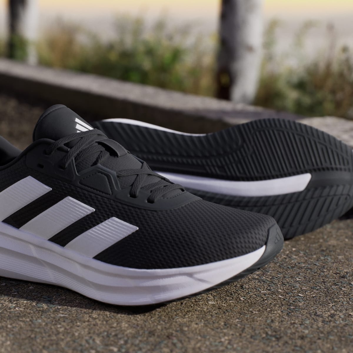 Adidas Men's Galaxy 7 Running Shoes - Core Black / Cloud White / Carbon - Image 9