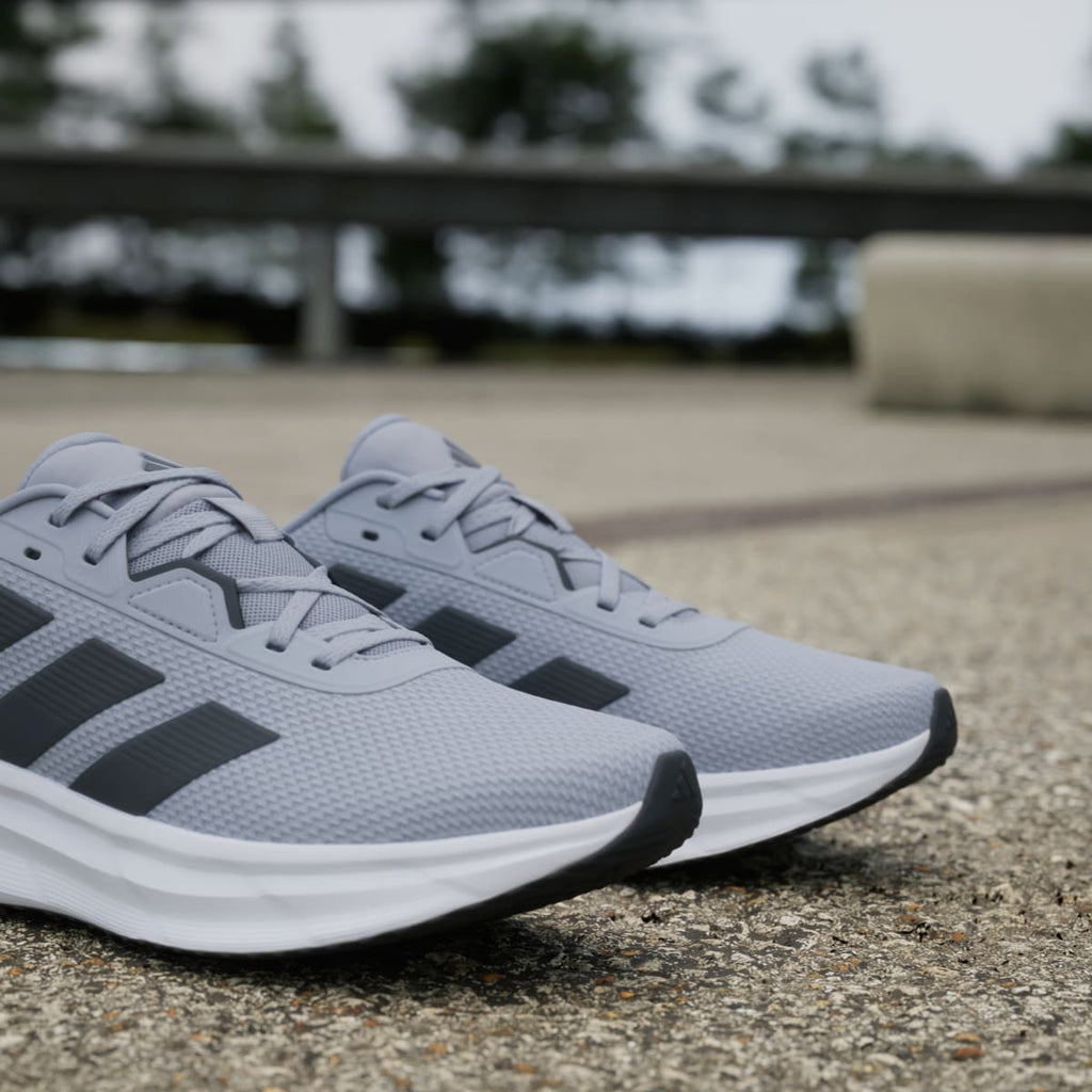 Adidas Men's Galaxy 7 Running Shoes - Halo Silver / Carbon / Core Black - Image 9