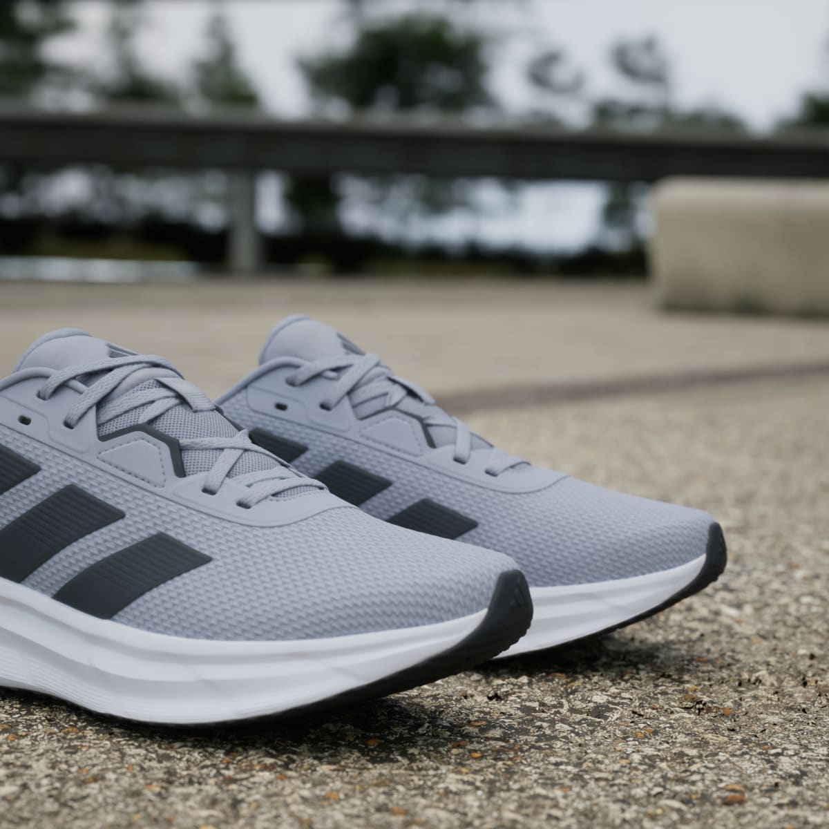 Adidas Men's Galaxy 7 Running Shoes - Halo Silver / Carbon / Core Black - Image 9