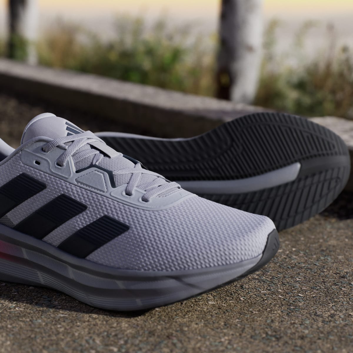 Adidas Men's Galaxy 7 Running Shoes - Halo Silver / Aurora Ink / Grey - Image 9