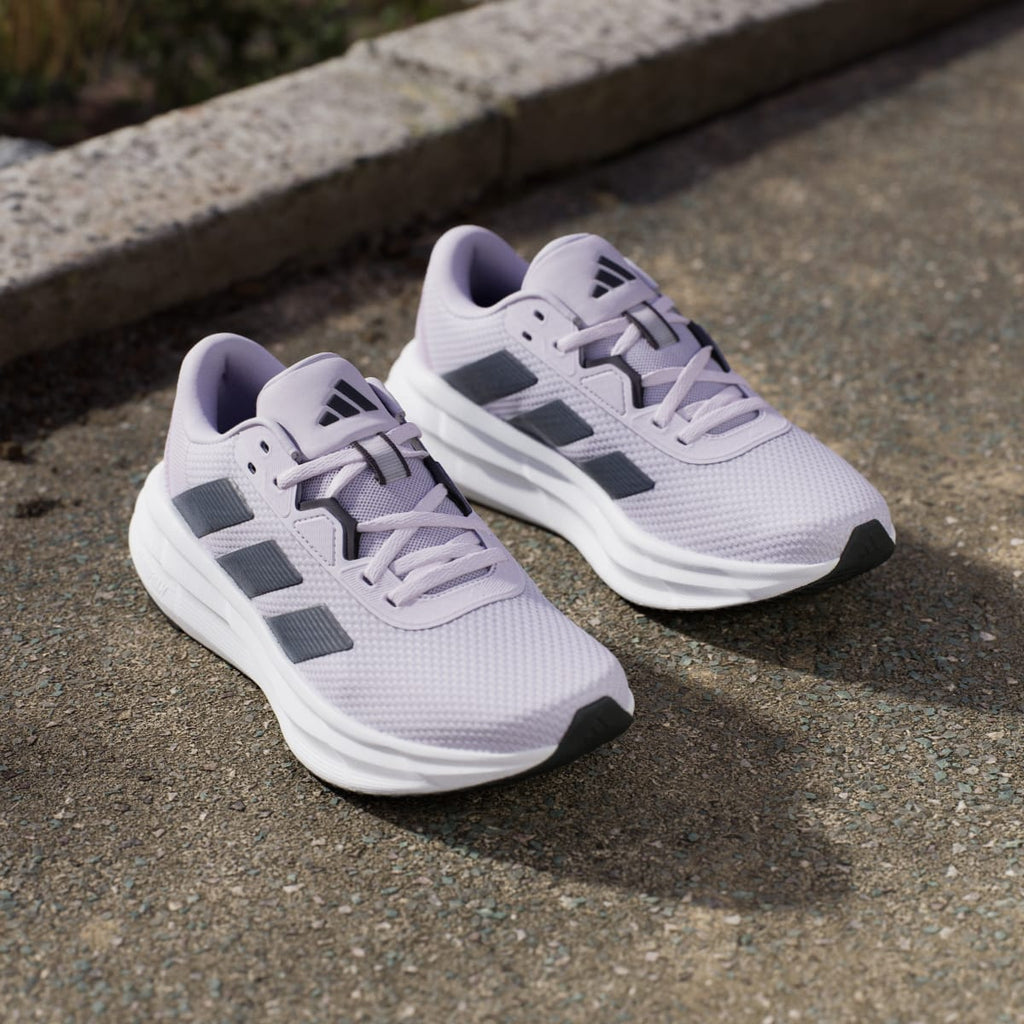Adidas Women's Galaxy 7 Running Shoes - Purple Tint / Aurora Black / Cloud White - Image 8