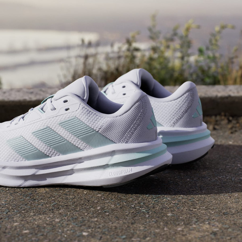 Adidas Women's Galaxy 7 Running Shoes - Cloud White / Magic Grey Met / Semi Flash Aqua - Image 10
