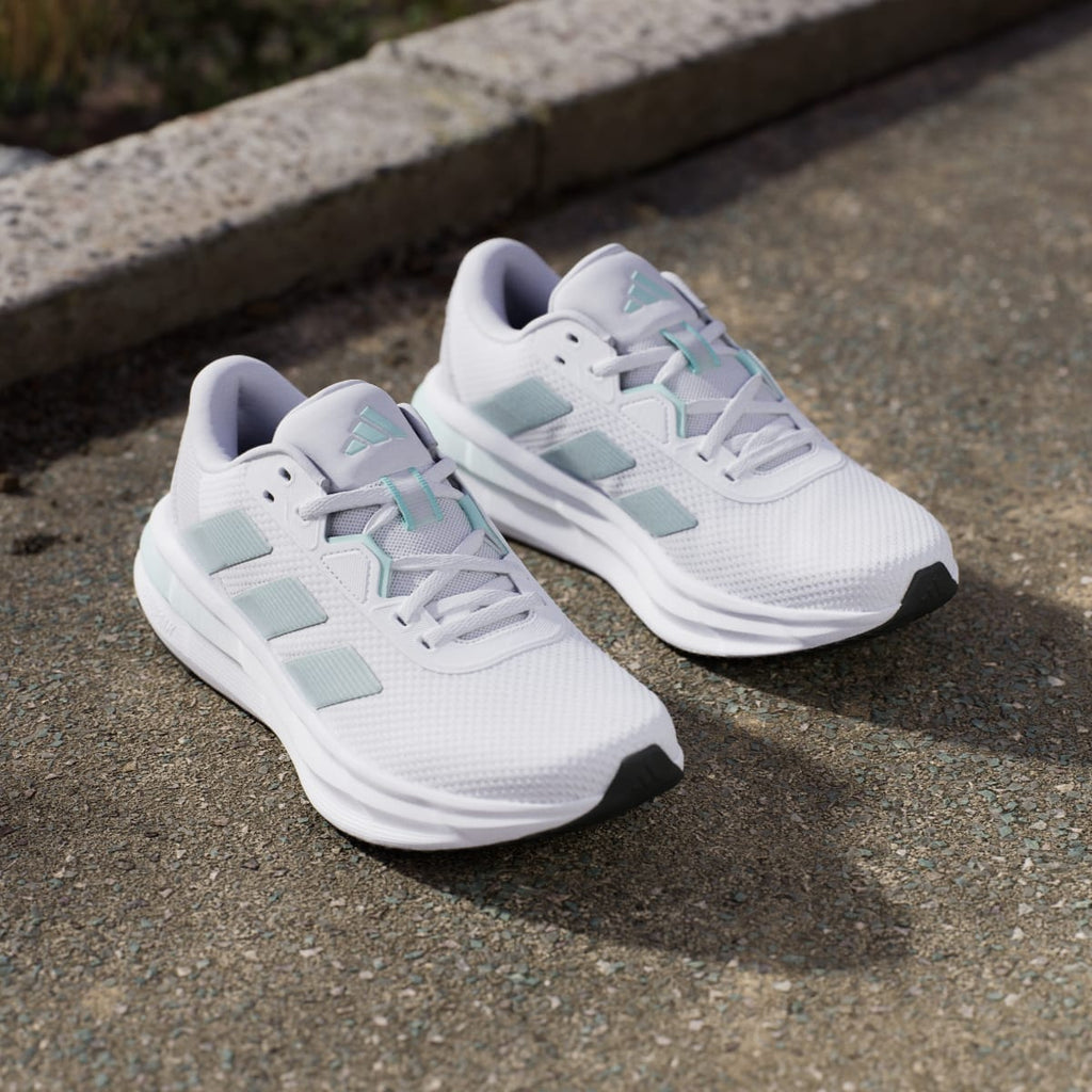 Adidas Women's Galaxy 7 Running Shoes - Cloud White / Magic Grey Met / Semi Flash Aqua - Image 8