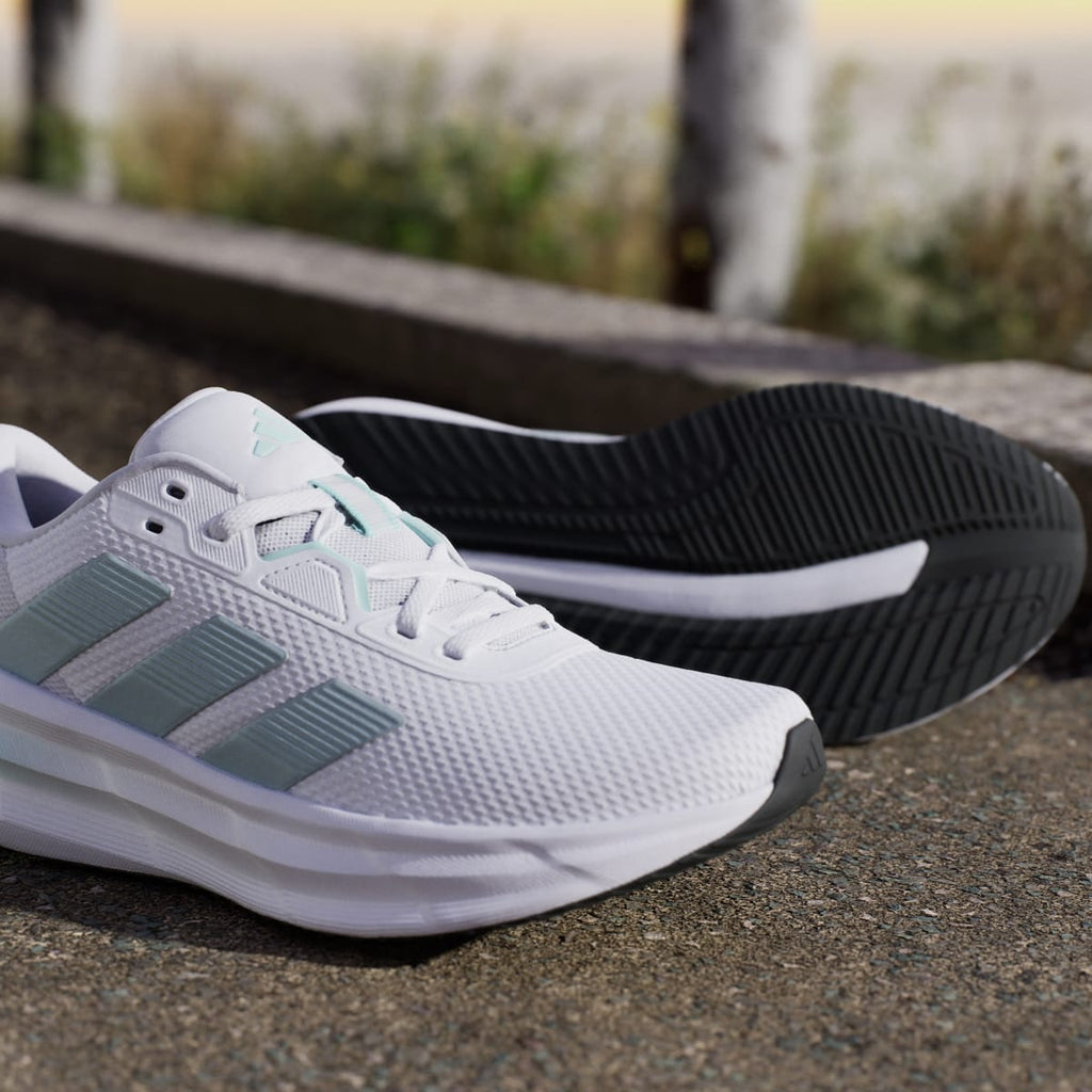 Adidas Women's Galaxy 7 Running Shoes - Cloud White / Magic Grey Met / Semi Flash Aqua - Image 9