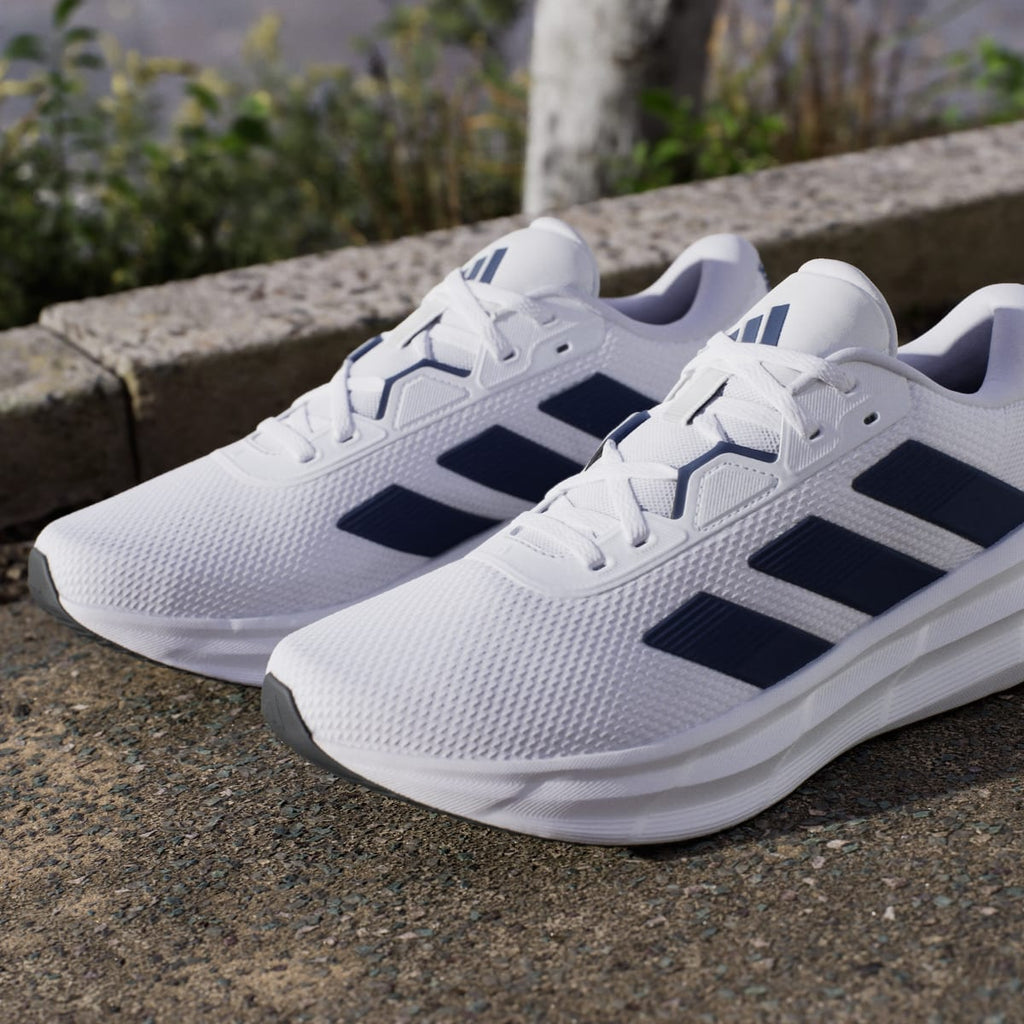 Adidas Men's Galaxy 7 Running Shoes - Cloud White / Dark Blue / Core Black - Image 11