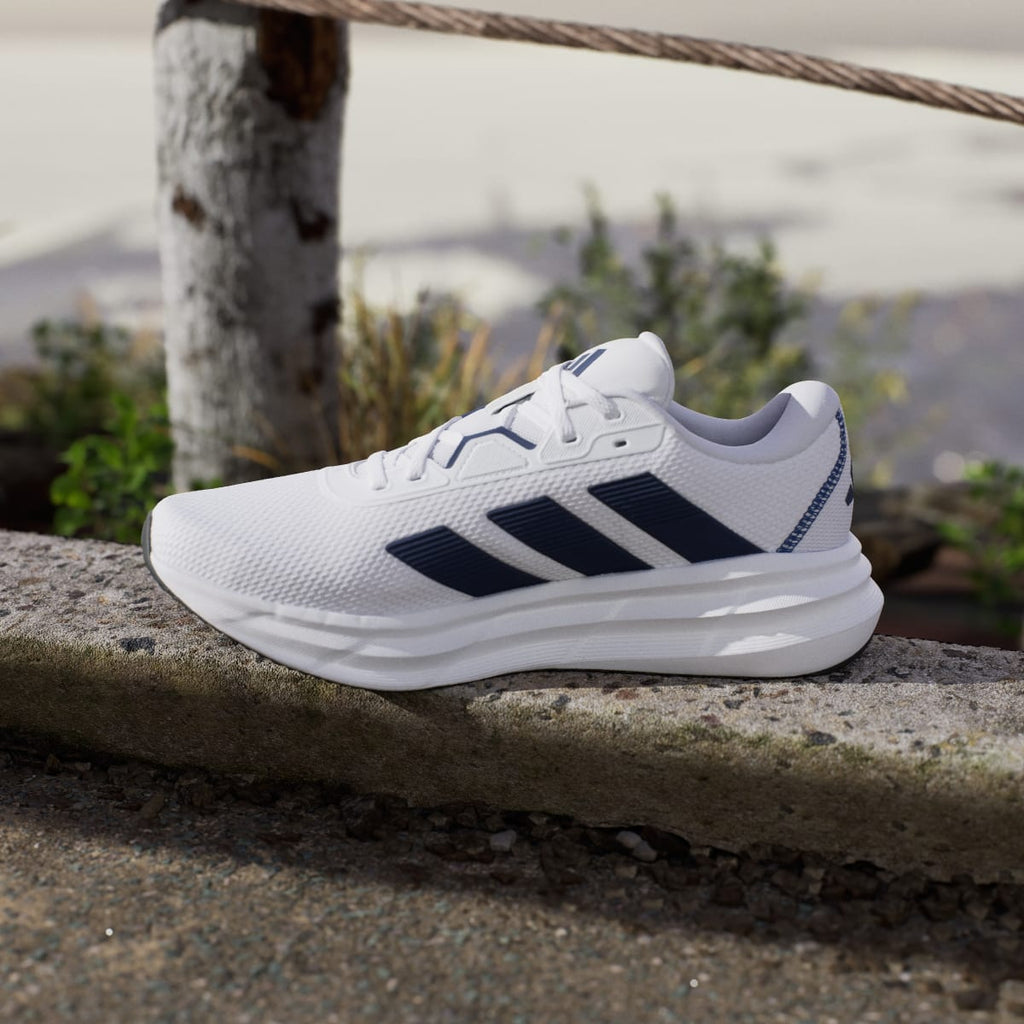 Adidas Men's Galaxy 7 Running Shoes - Cloud White / Dark Blue / Core Black - Image 7