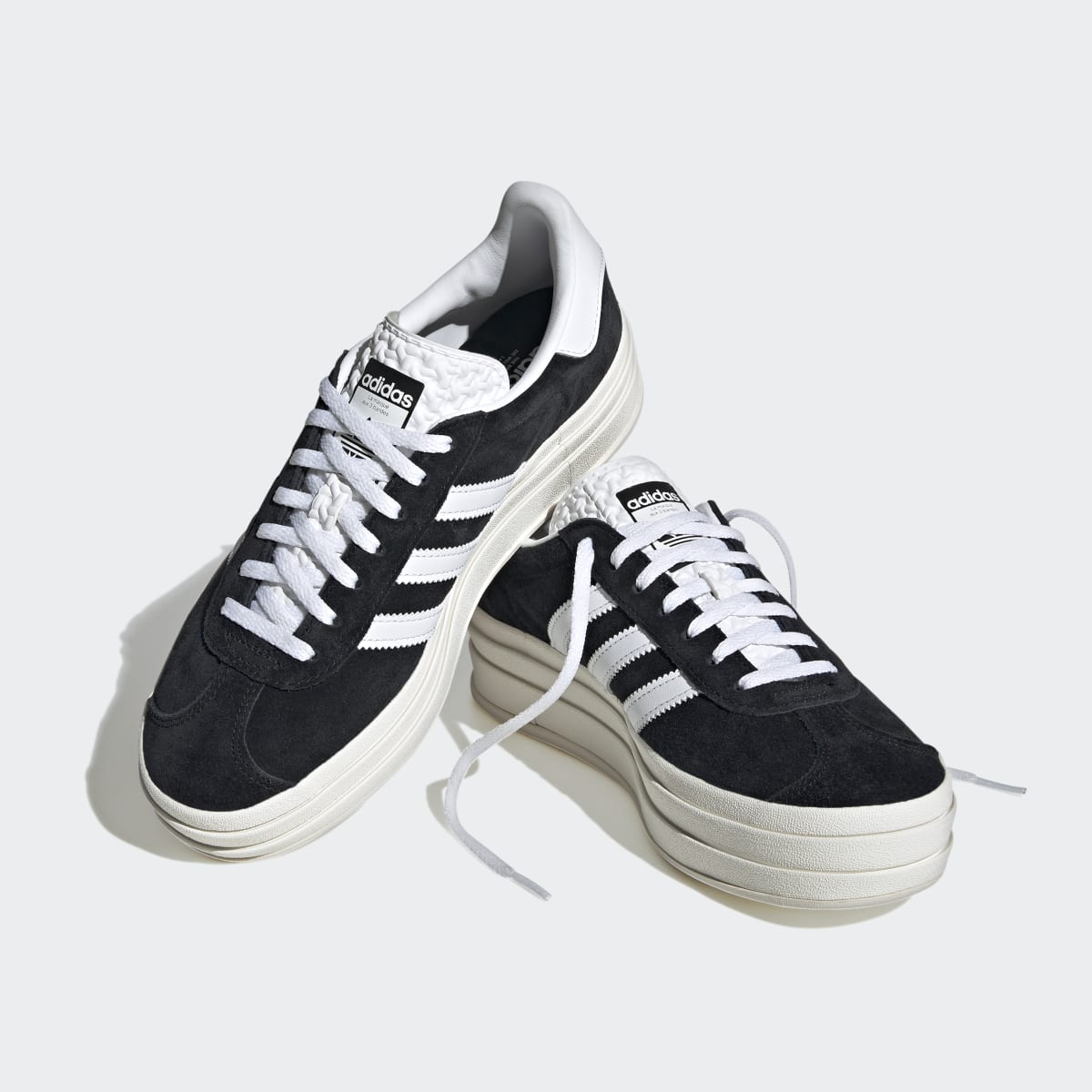 Adidas Women's Gazelle Bold Shoes - Core Black / Cloud White / Core White - Image 8