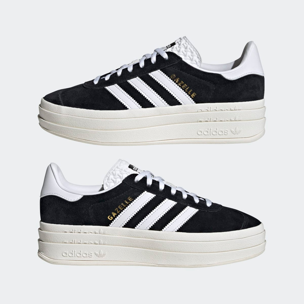Adidas Women's Gazelle Bold Shoes - Core Black / Cloud White / Core White - Image 11