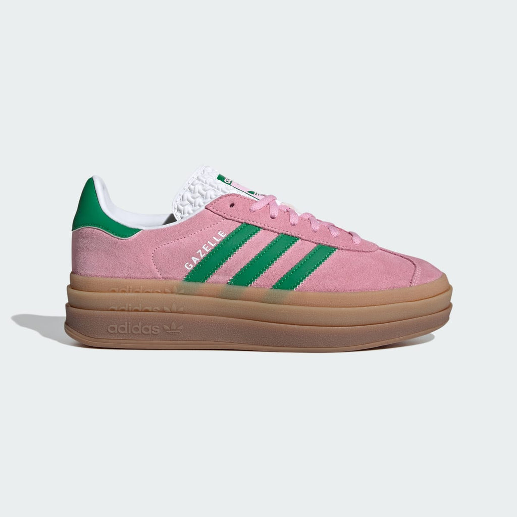 Adidas Women's Gazelle Bold Shoes - True Pink / Green / Cloud White - Image 1