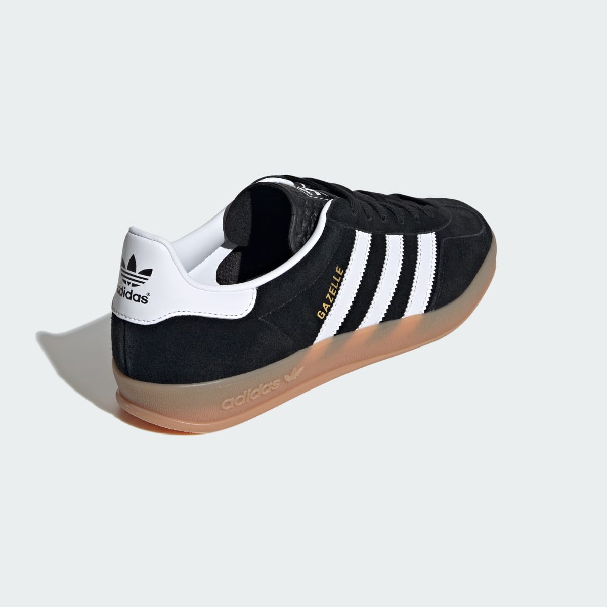 Adidas Men's Gazelle Indoor Shoes - Core Black / Cloud White / Gum - Image 6