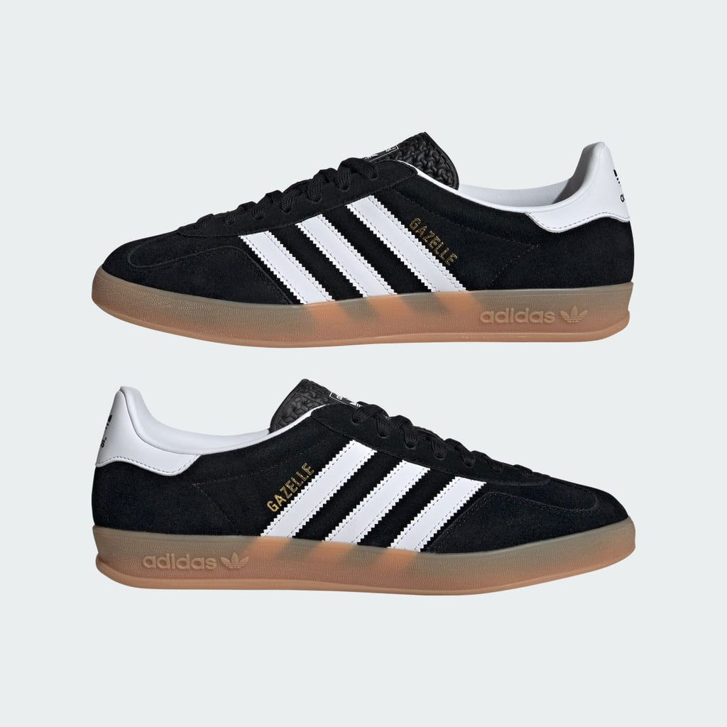 Adidas Men's Gazelle Indoor Shoes - Core Black / Cloud White / Gum - Image 8