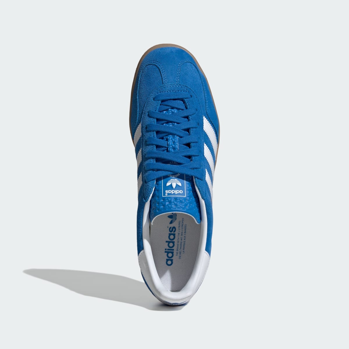 Adidas Women's Gazelle Indoor Shoes - Blue Bird / Cloud White / Gum - Image 3