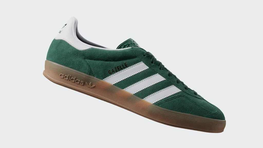 Adidas Men's Gazelle Indoor Shoes - Collegiate Green / Cloud White / Gum - Image 2