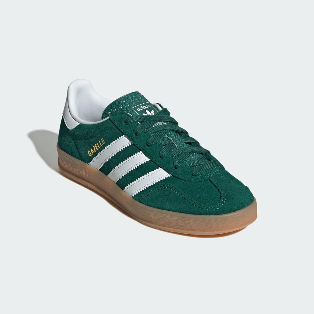 Adidas Kids' Gazelle Indoor Shoes Kids - Collegiate Green / Cloud White / Gum - Image 4