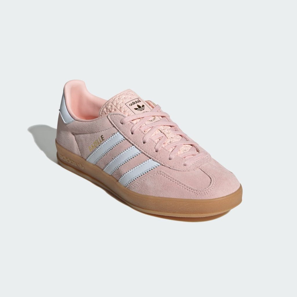Adidas Women's Gazelle Indoor Shoes - Sandy Pink / Cloud White / Gum - Image 6
