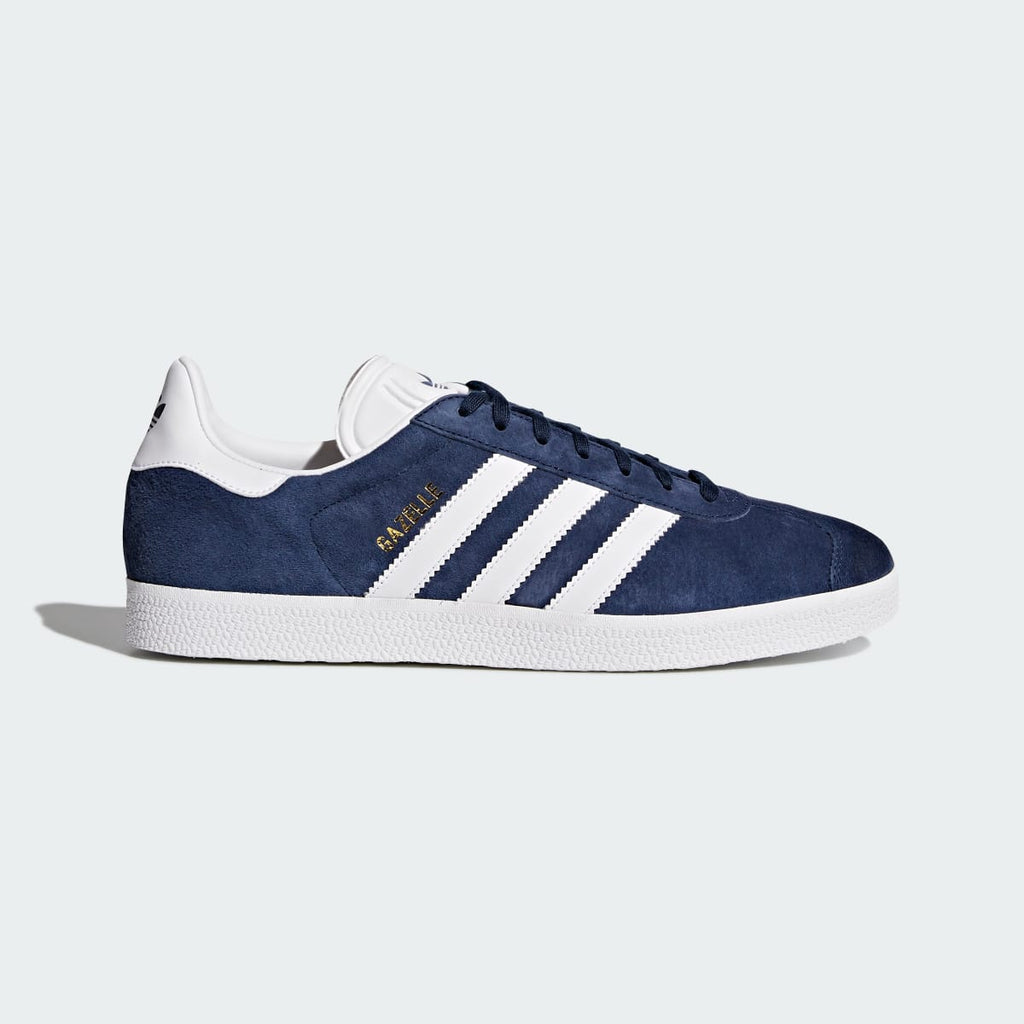 Adidas Women's Gazelle Shoes - Collegiate Navy / White / Gold Metallic - Image 1