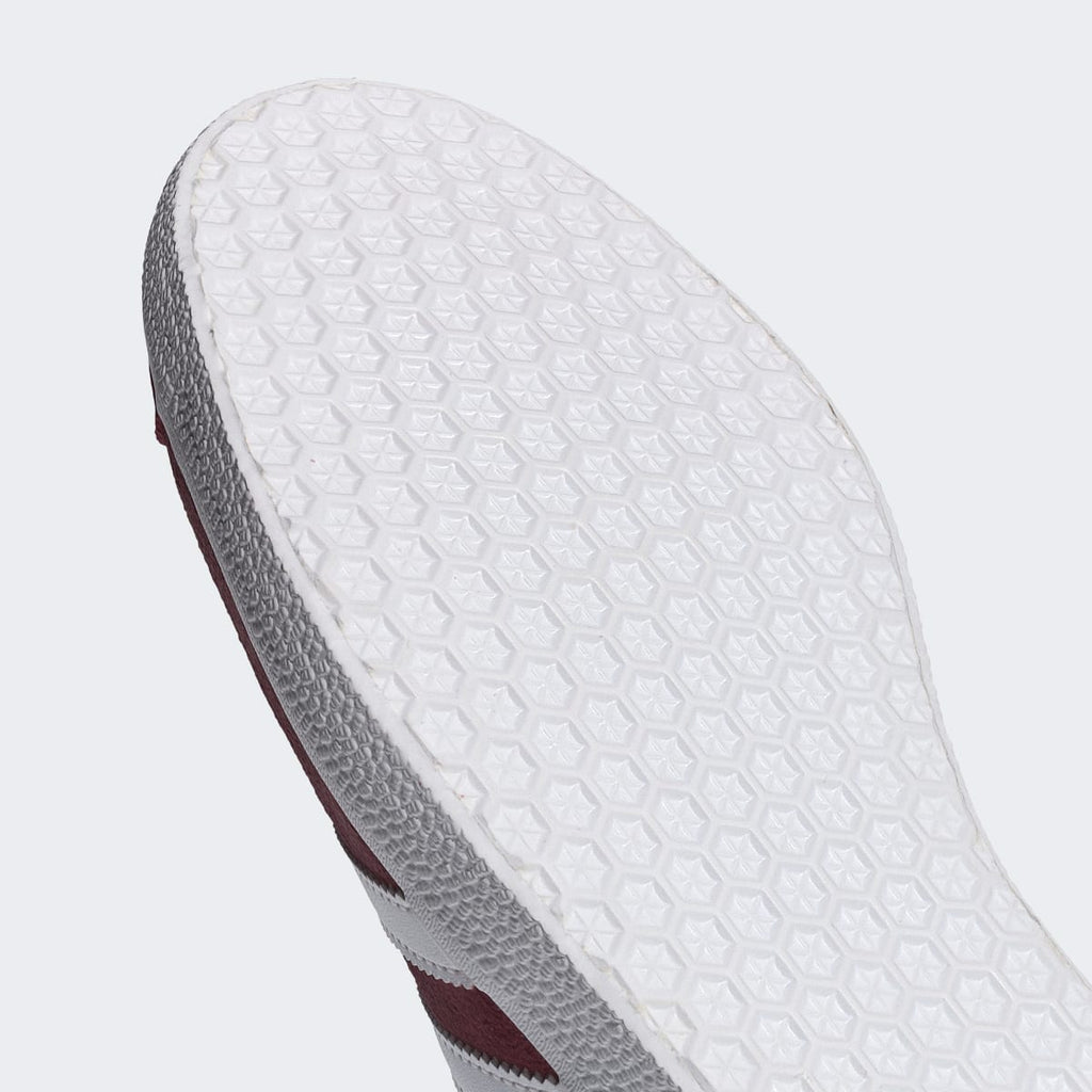 Adidas Men's Gazelle Shoes - Collegiate Burgundy / Cloud White / Gold Metallic - Image 9