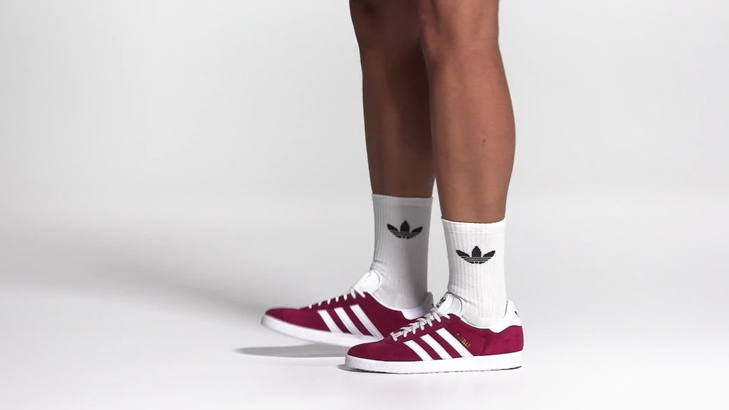Adidas Men's Gazelle Shoes - Collegiate Burgundy / Cloud White / Gold Metallic - Image 2