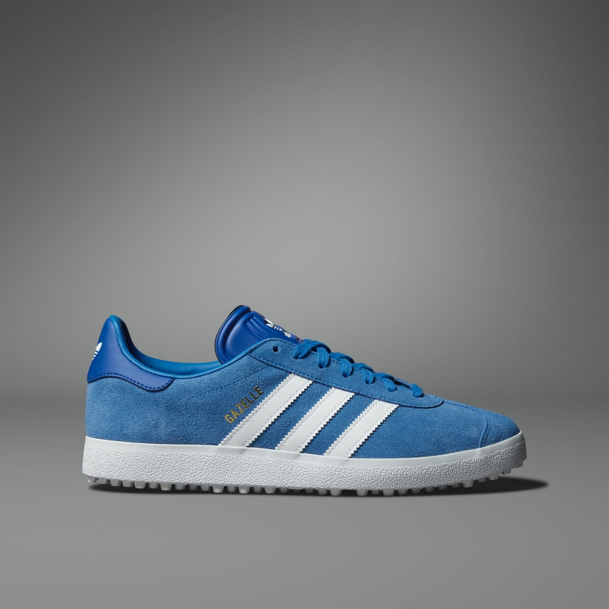 Adidas Men's Gazelle Spikeless Golf Shoes - Blue Bird / Cloud White / Royal Blue - Image 3