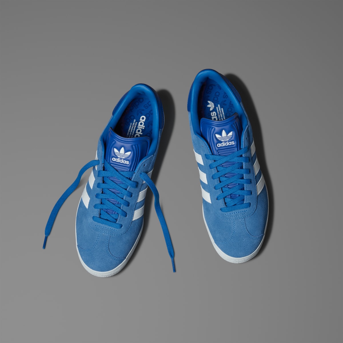 Adidas Men's Gazelle Spikeless Golf Shoes - Blue Bird / Cloud White / Royal Blue - Image 4