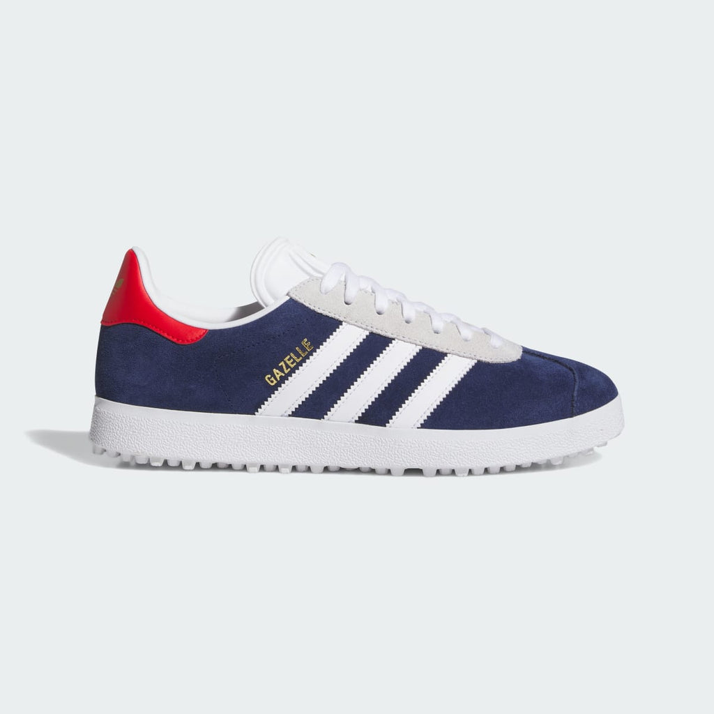 Adidas Women's Gazelle Spikeless Golf Shoes - Dark Blue / Cloud White / Pure Ruby - Image 1