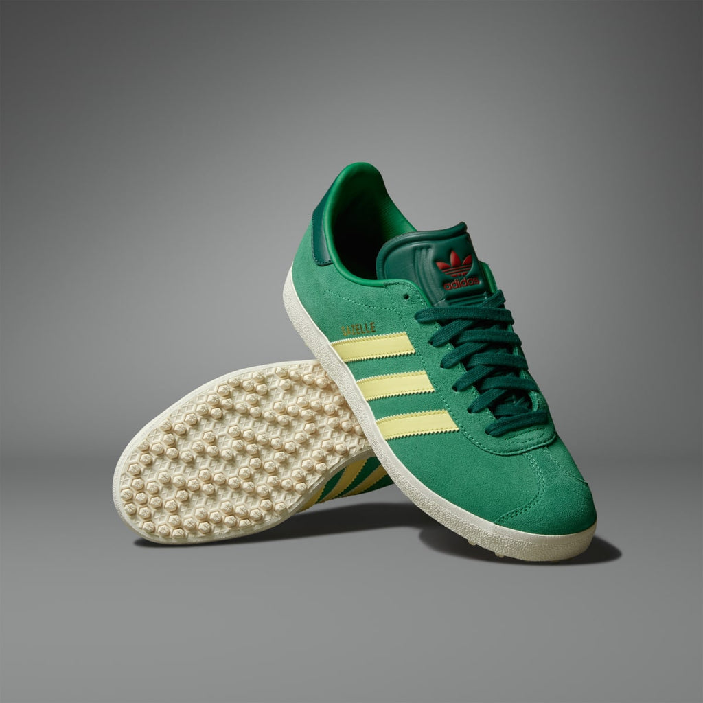 Adidas Men's Gazelle Spikeless Golf Shoes - Green / Almost Yellow / Collegiate Green - Image 1