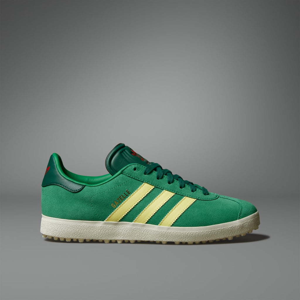 Adidas Men's Gazelle Spikeless Golf Shoes - Green / Almost Yellow / Collegiate Green - Image 3