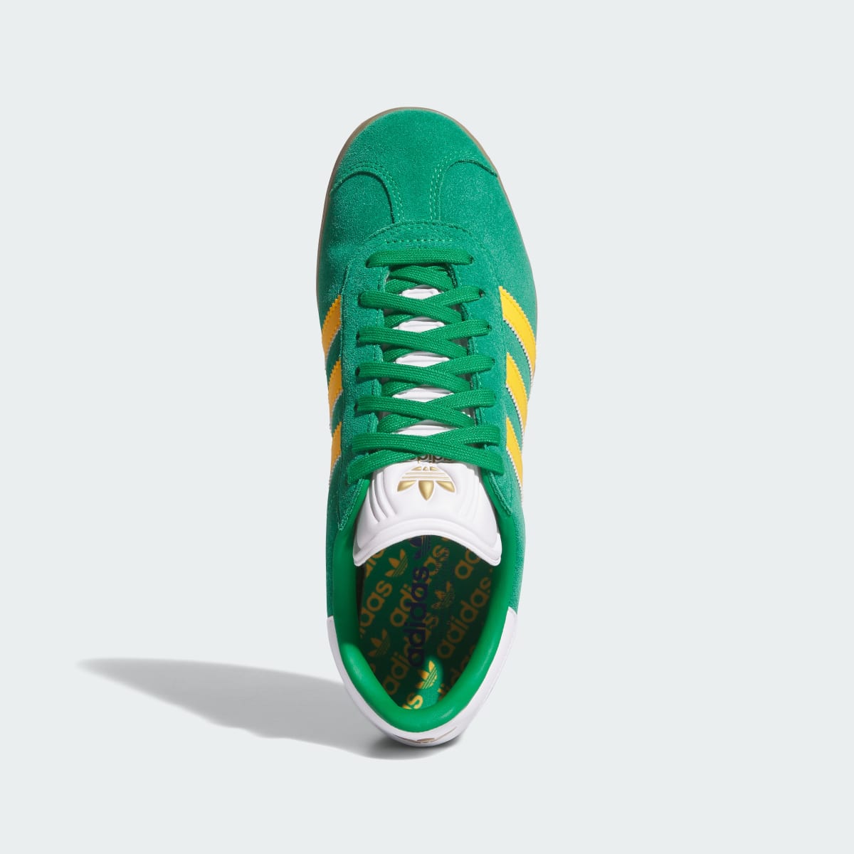Adidas Women's Gazelle Spikeless Golf Shoes - Green / Crew Yellow / Cloud White - Image 2