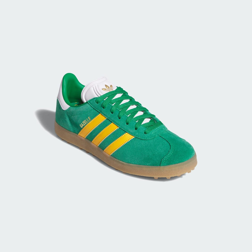 Adidas Women's Gazelle Spikeless Golf Shoes - Green / Crew Yellow / Cloud White - Image 4