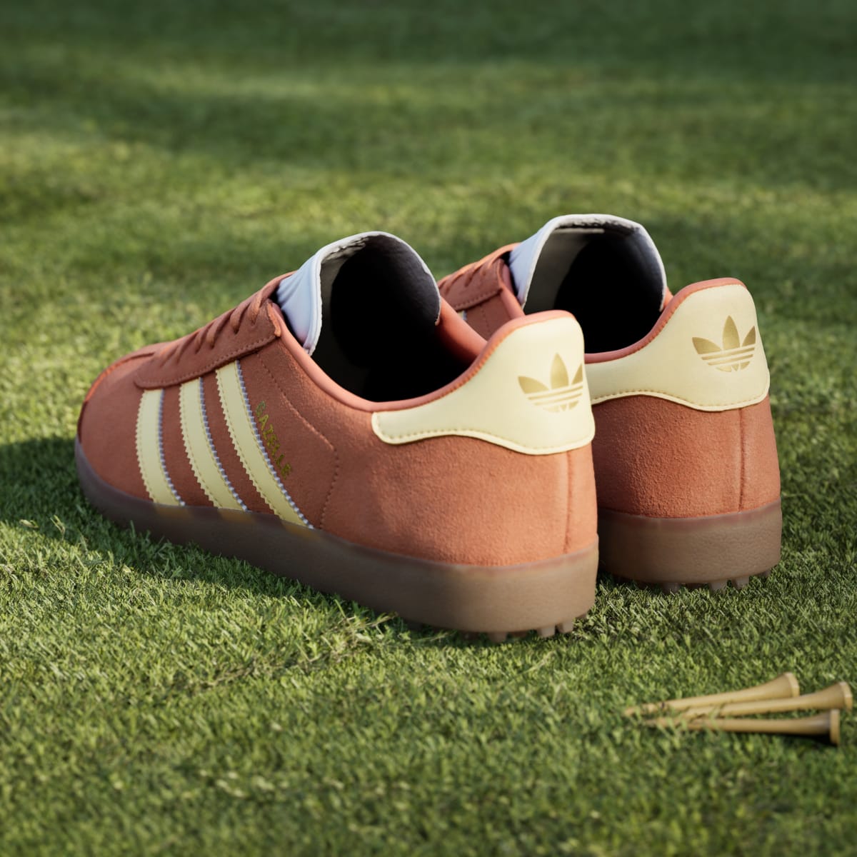 Adidas Men's Gazelle Spikeless Golf Shoes - Dusky Orange / Ice Tangerine / Cloud White - Image 6