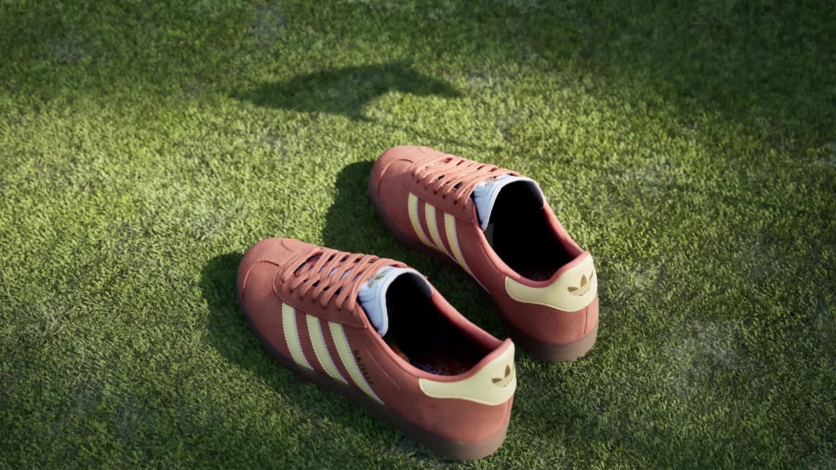 Adidas Men's Gazelle Spikeless Golf Shoes - Dusky Orange / Ice Tangerine / Cloud White - Image 2
