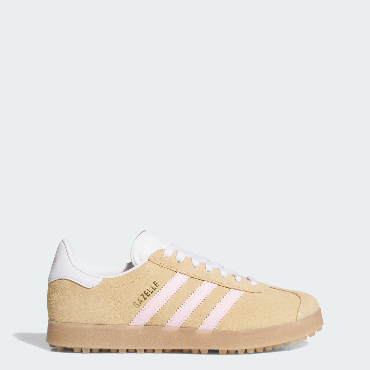 Adidas Women's Gazelle Spikeless Golf Shoes - Ice Tangerine / Clear Pink / Cloud White - Image 1