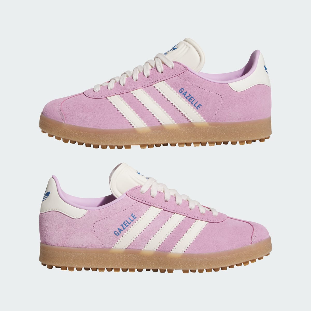 Adidas Women's Gazelle Spikeless Golf Shoes - Bliss Lilac / Chalk White / Blue Bird - Image 7
