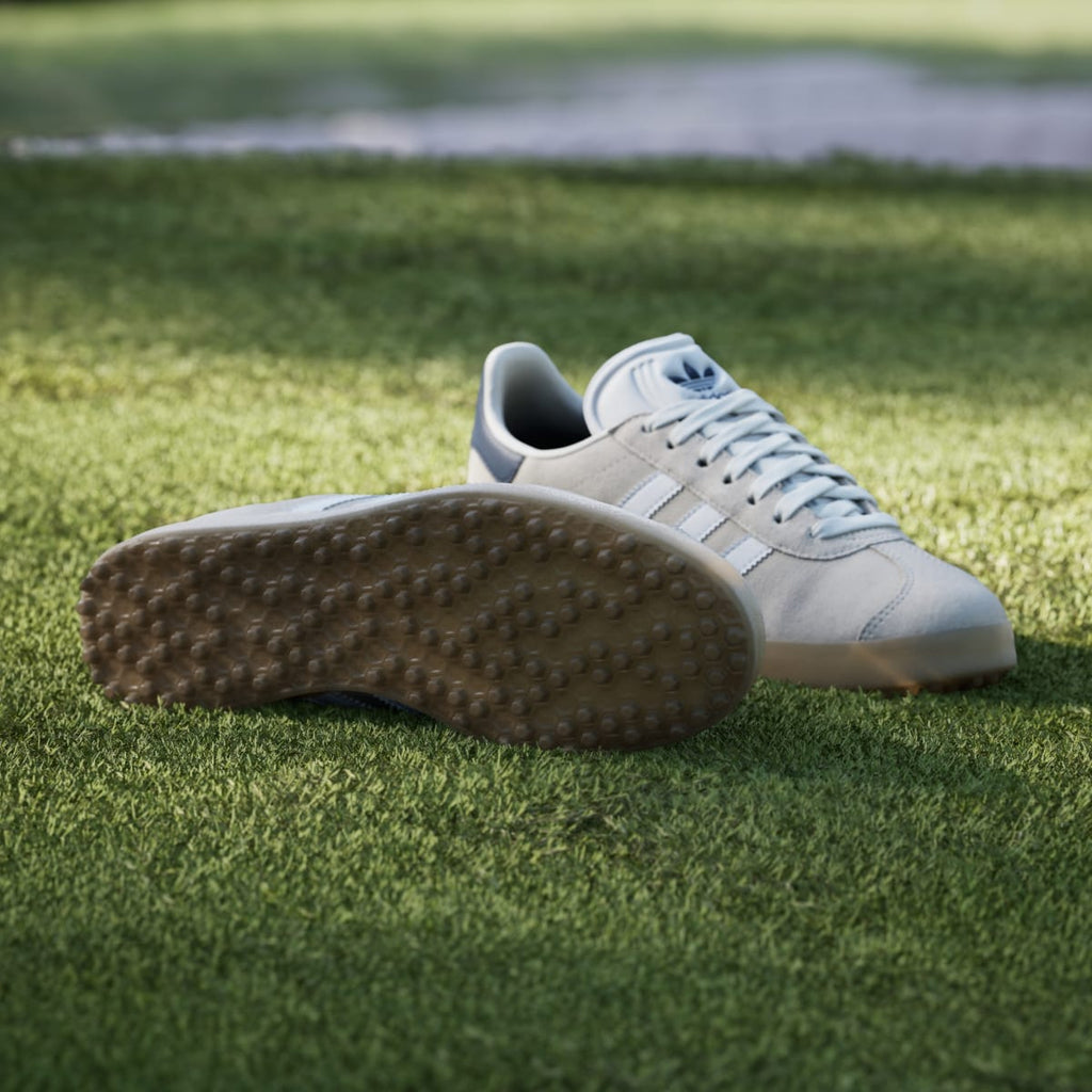 Adidas Men's Gazelle Spikeless Golf Shoes - Chalk White / Cloud White / Night Indigo - Image 4