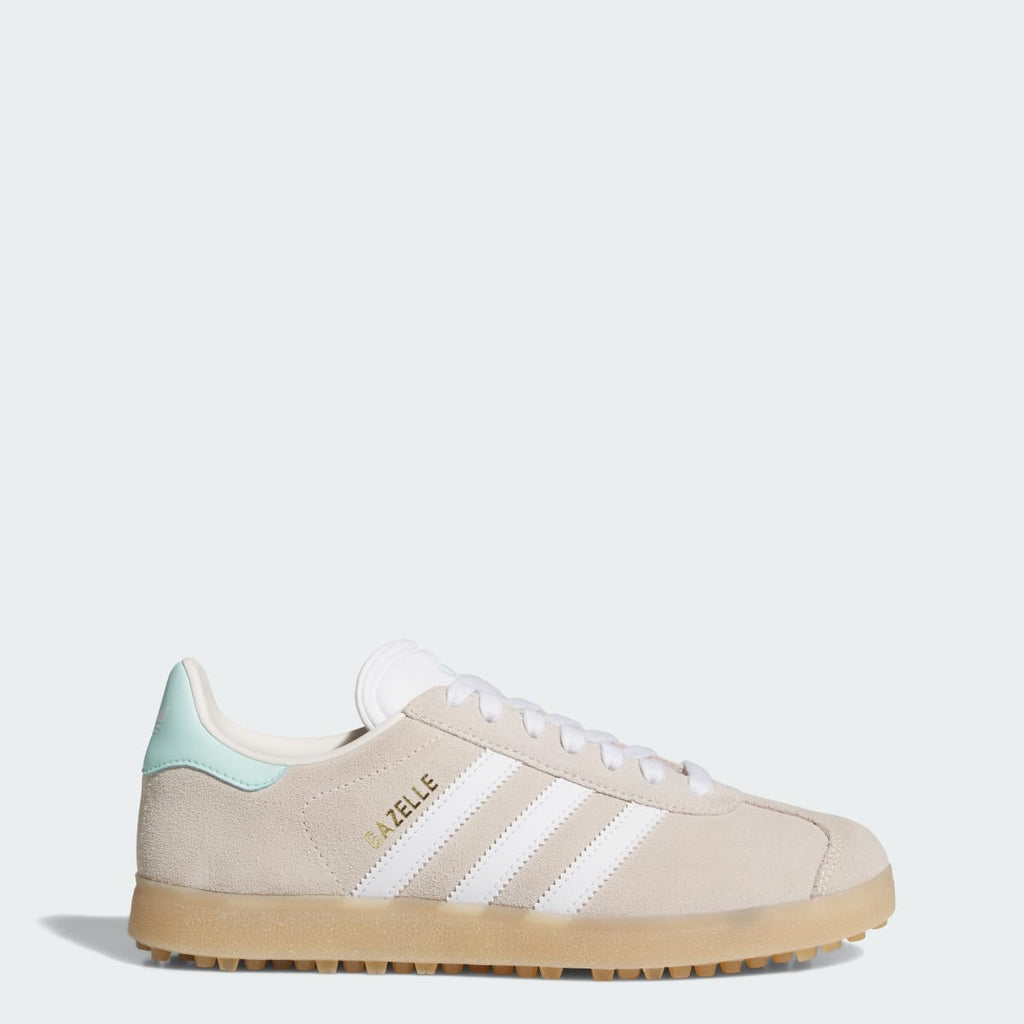 Adidas Women's Gazelle Spikeless Golf Shoes - Chalk White / Cloud White / Clear Mint - Image 1