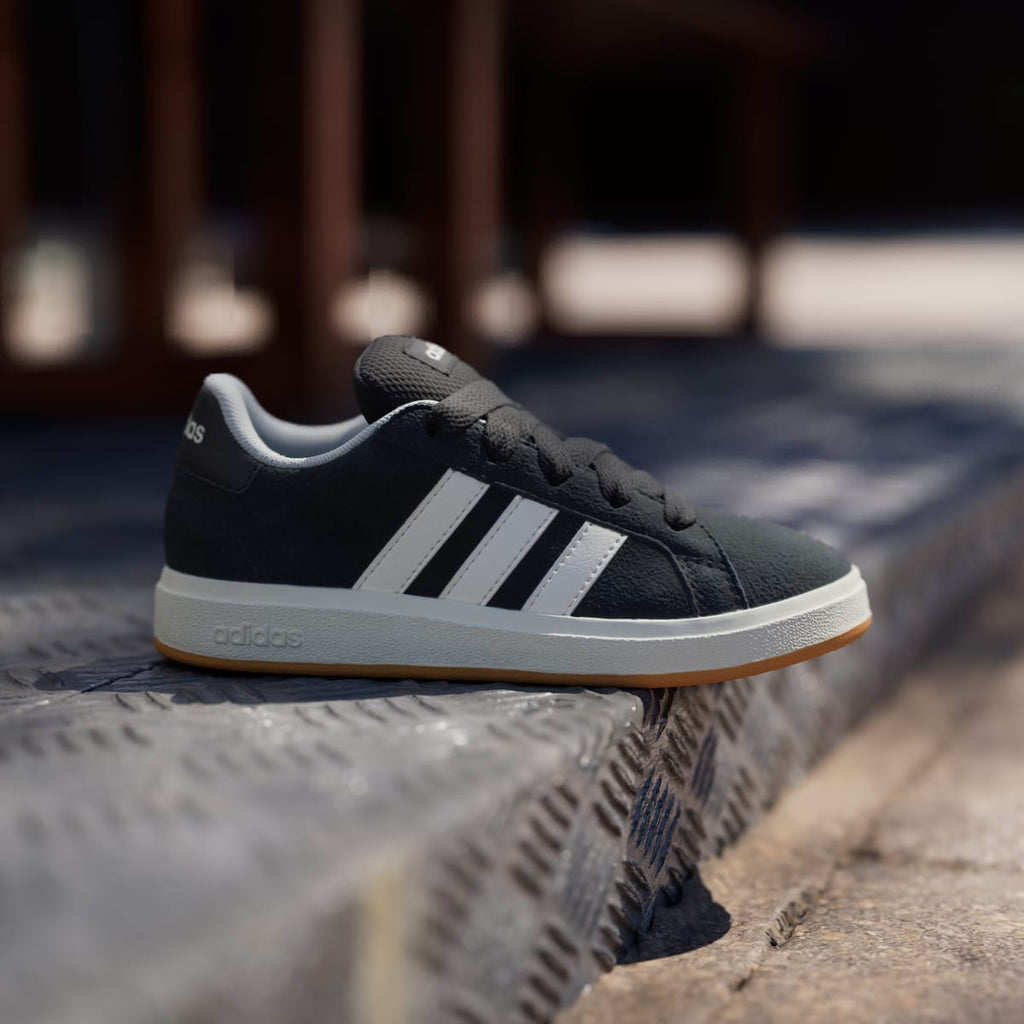Adidas Kids' Grand Court 00s Shoes Kids - Core Black / Off White / Gum - Image 3