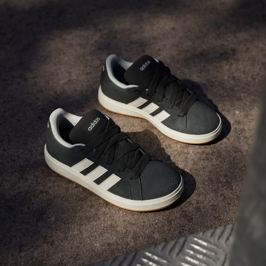 Adidas Kids' Grand Court 00s Shoes Kids - Core Black / Off White / Gum - Image 5