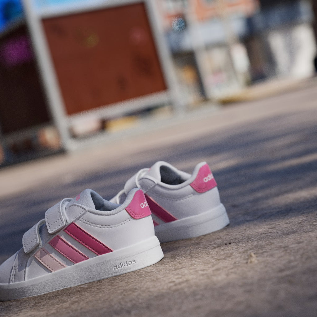 Adidas Kids' Grand Court 3.0 Shoes Infants - Cloud White / Pink Fusion / Bliss Pink - Image 9