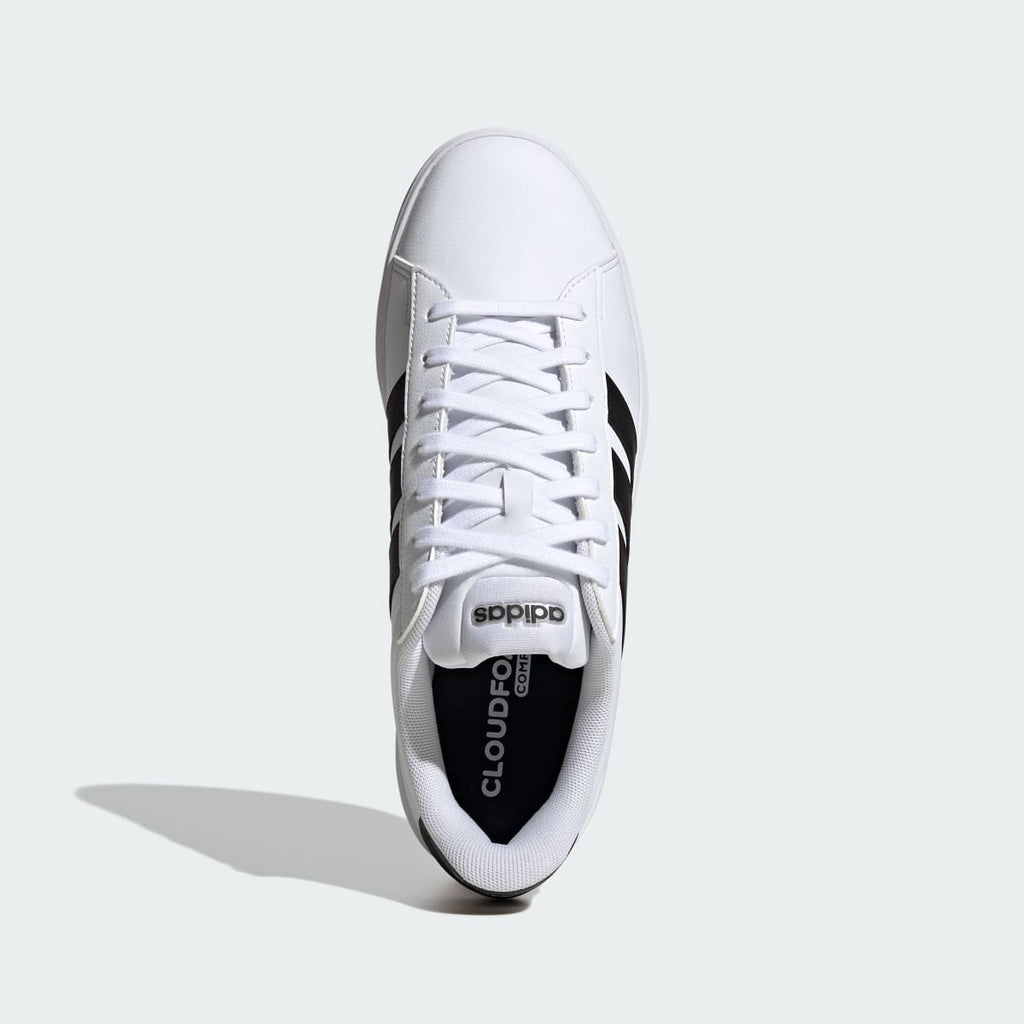 Adidas Men's Grand Court Shoes - Cloud White / Core Black / Cloud White - Image 2