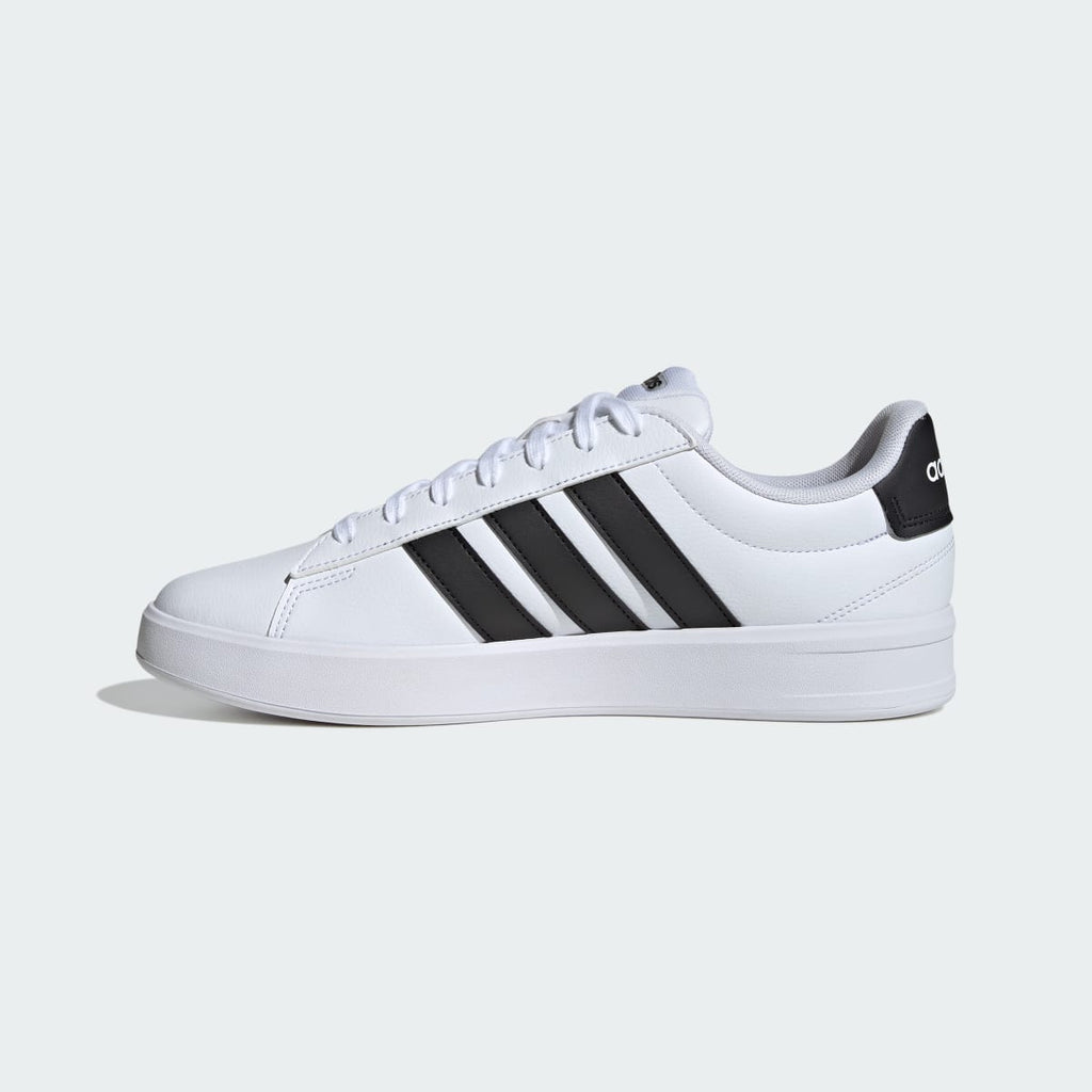 Adidas Men's Grand Court Shoes - Cloud White / Core Black / Cloud White - Image 6