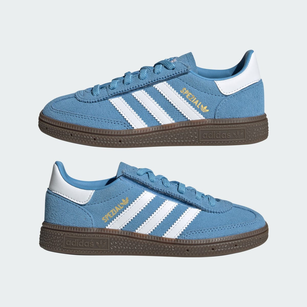 Adidas Kids' HANDBALL SPEZIAL CF EL C - Light Blue / Cloud White / Gum - Image 7