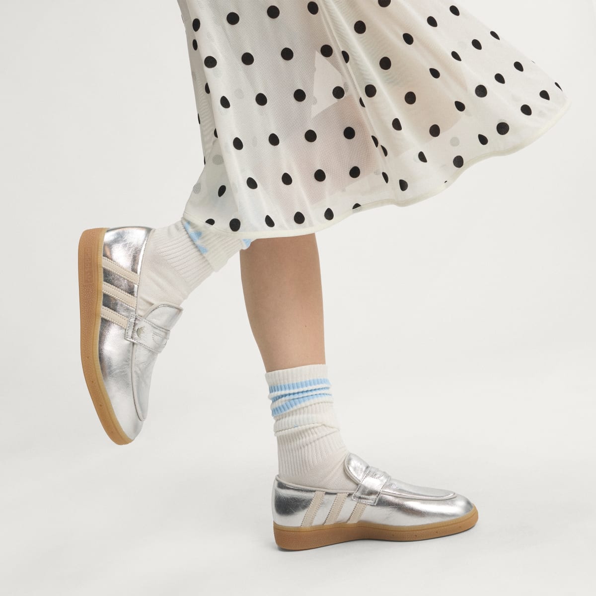 Adidas Women's HANDBALL SPEZIAL LOAFER SHOES - Silver Metallic / Off White / Grey One - Image 7