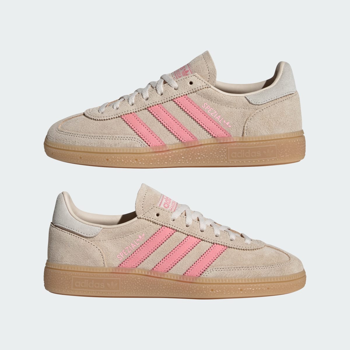 Adidas Women's HANDBALL SPEZIAL SHOES - Crystal Linen / Pink Spark / Wonder White - Image 8